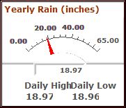 Yearly Rainfall Meter