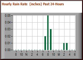 Hourly Rainfall Past 24-hours